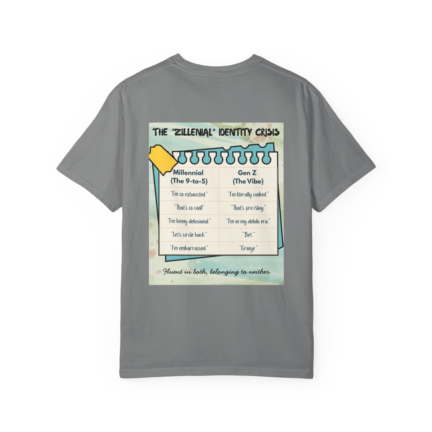 Zillennial Crisis T-Shirt — 'Welcome to the Zillennial Crisis' Novelty Tee for 90s Kids