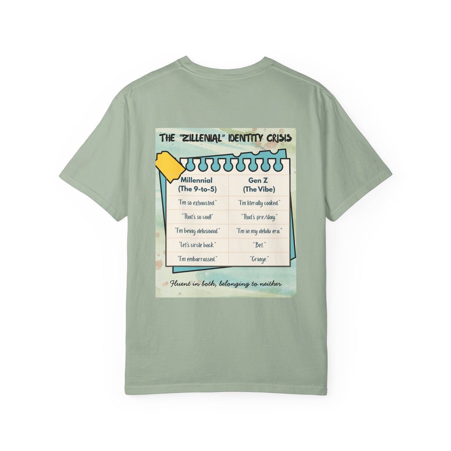 Zillennial Crisis T-Shirt — 'Welcome to the Zillennial Crisis' Novelty Tee for 90s Kids