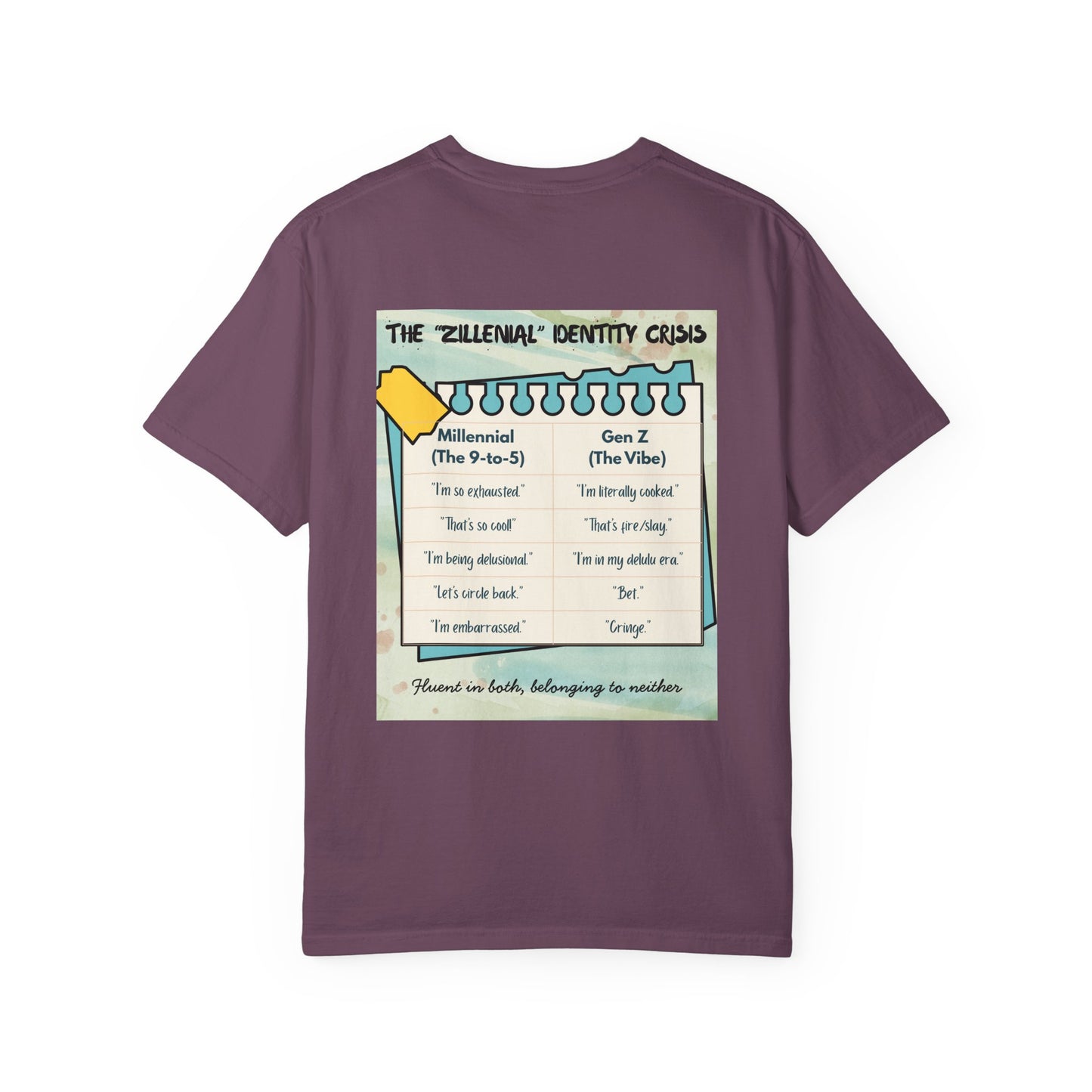 Zillennial Crisis T-Shirt — 'Welcome to the Zillennial Crisis' Novelty Tee for 90s Kids