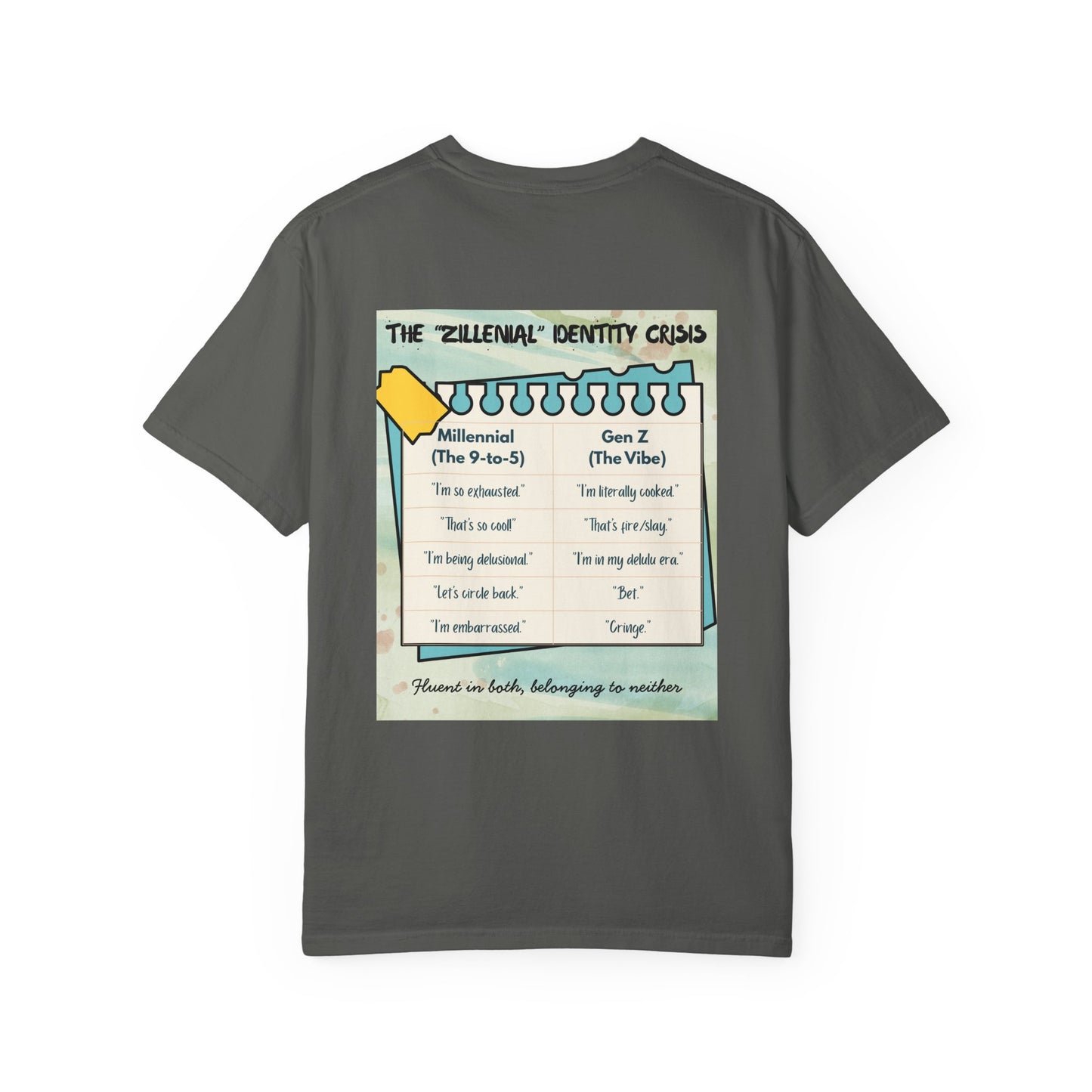 Zillennial Crisis T-Shirt — 'Welcome to the Zillennial Crisis' Novelty Tee for 90s Kids