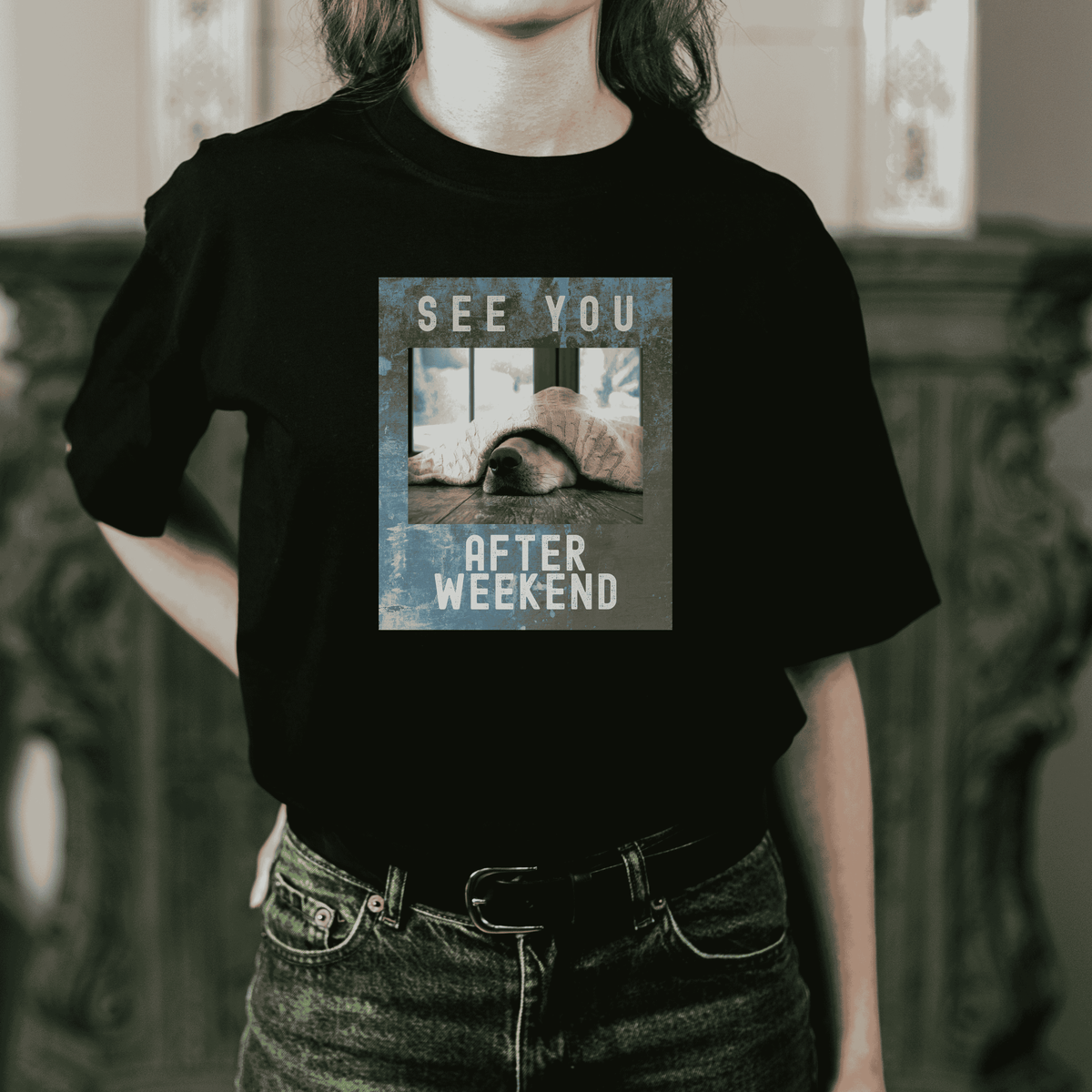 The Weekend Ghost Tee | Unisex Oversized Classic T-Shirt