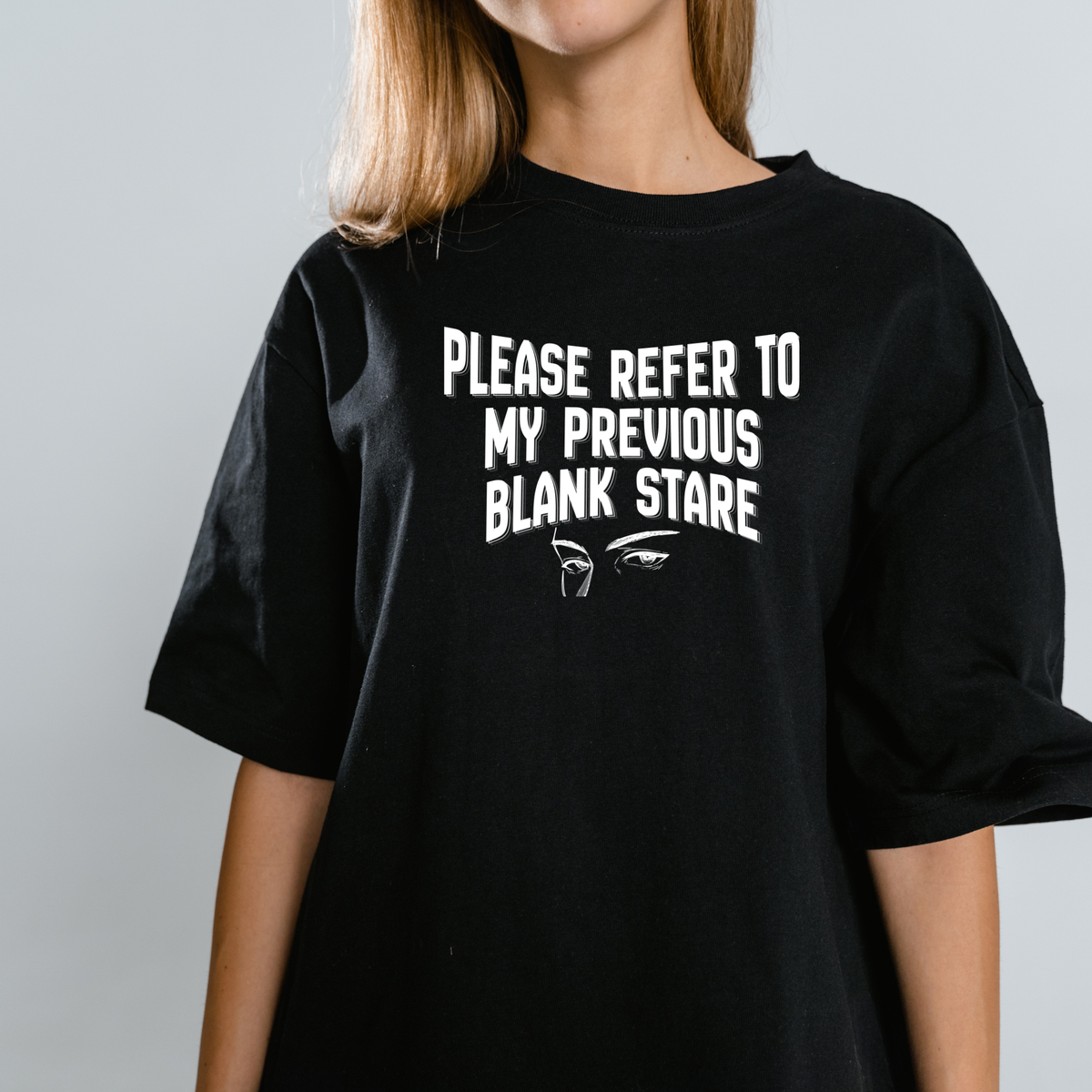 Retro Text Corporate Satire - Light Edition - Unisex Oversized Classic T-Shirt