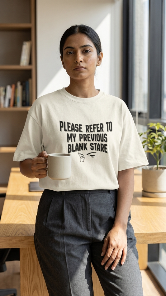 Retro Text Corporate Satire - Unisex Oversized Classic T-Shirt