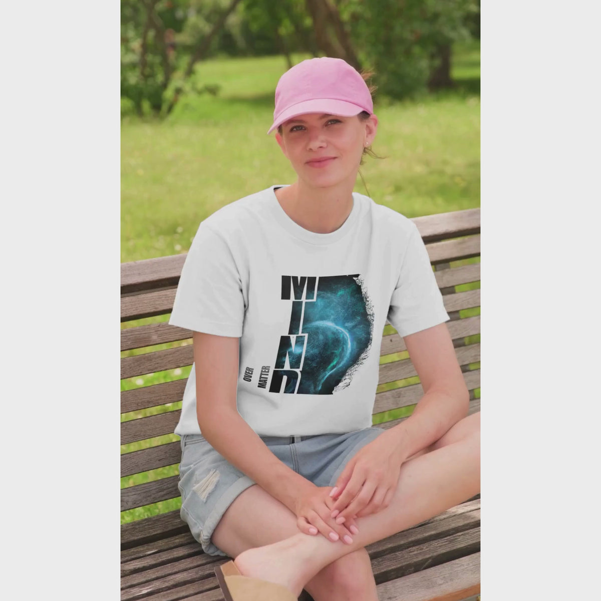 "Mind Over Matter" Cosmic Neural Unisex Oversized T-Shirt