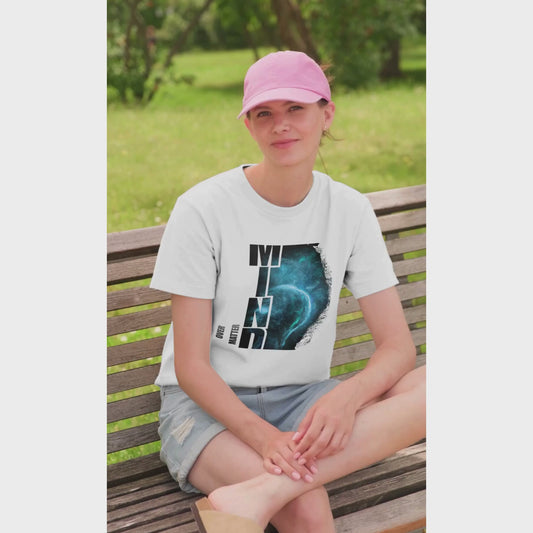 "Mind Over Matter" Cosmic Neural Unisex Oversized T-Shirt