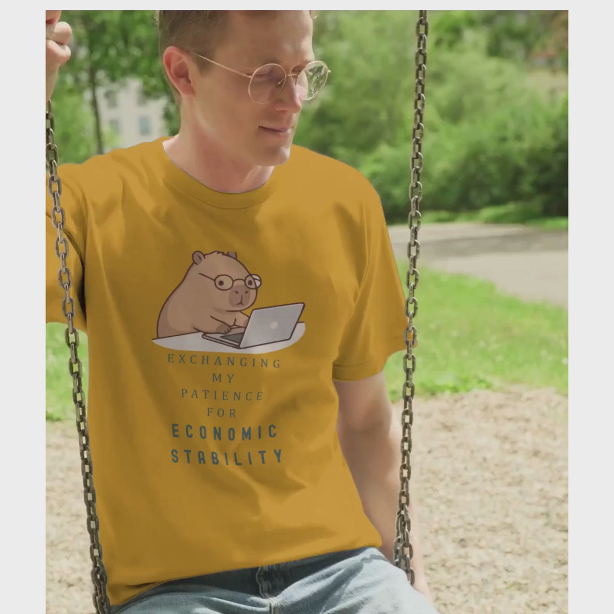 "Economic Stability" Unisex Oversized Classic Tee