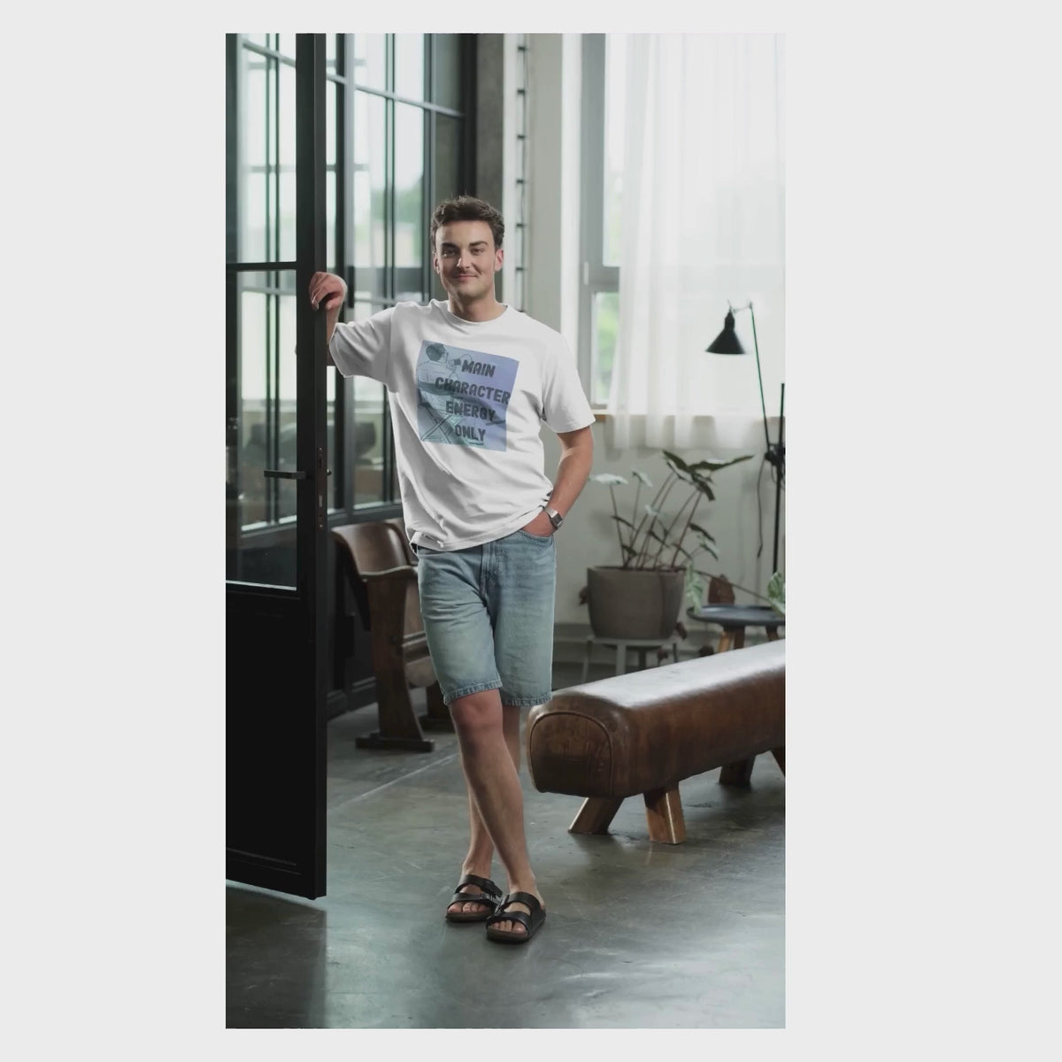 Main Character Energy Only - Oversized Cotton T-Shirt