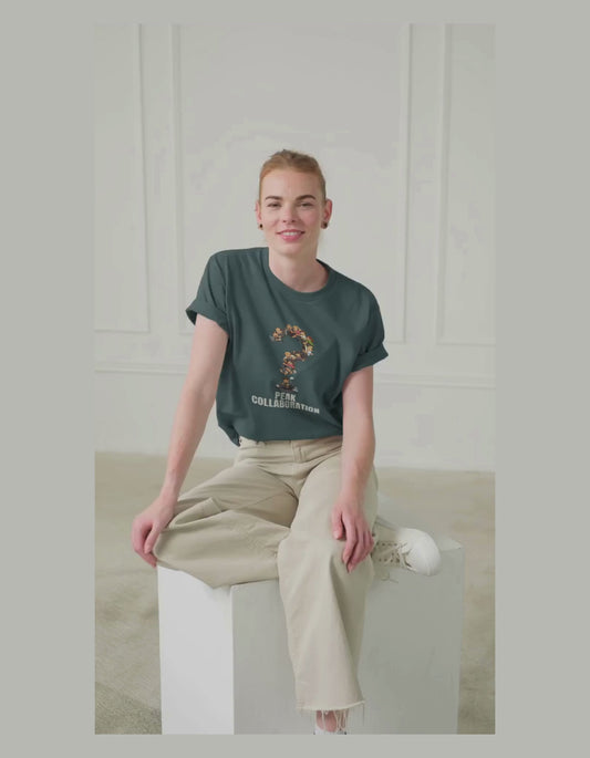 PEAK COLLAB Corporate Satire Oversized Graphic T-Shirt - Dark edition